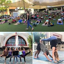 Ellery Long teaching yoga