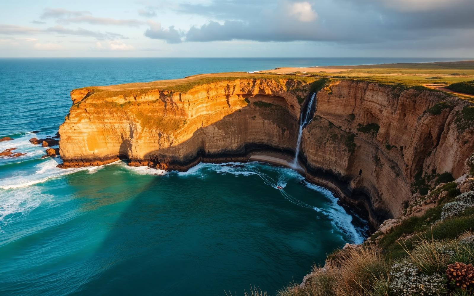 Costa Alentejo cliffs meeting the Atlantic ocean